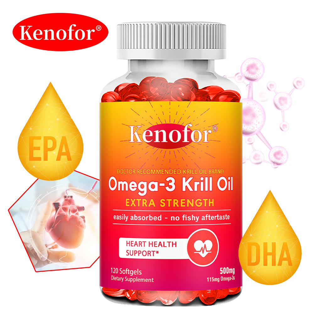 Krill Oil Supplement - Antarctic Krill Oil 500mg Omega 3