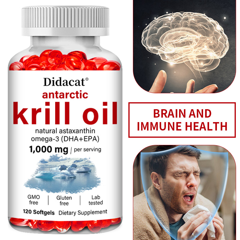 Krill Oil Supplement - Antarctic Krill Oil Supplement, Omega 3