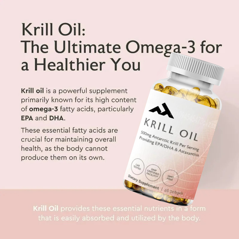 Antarctic Krill Oil 500mg Phos - Krill Oil Supplement 评论和价格