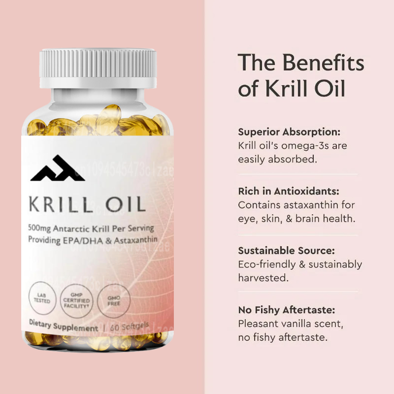 Antarctic Krill Oil 500mg Phos - Krill Oil Supplement 评论和价格