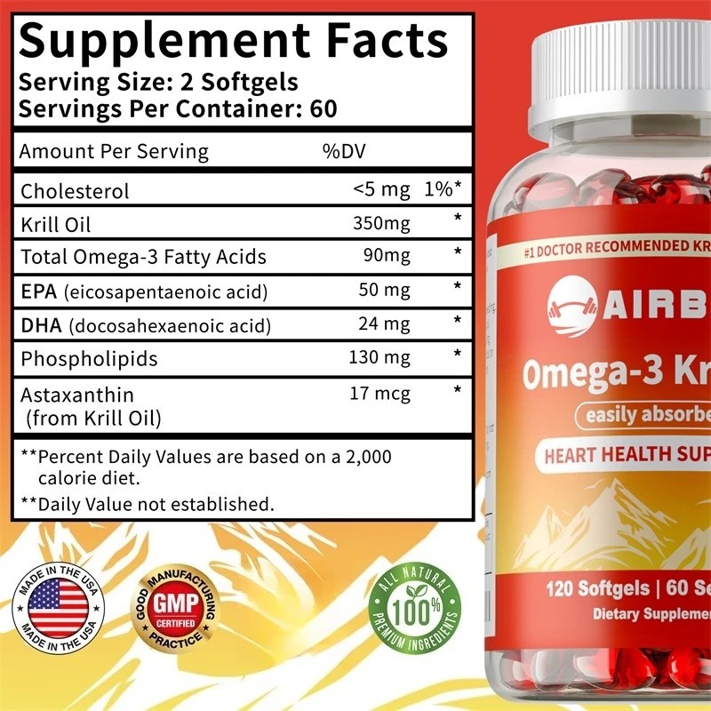 Omega-3 Krill Oil with EPA, DH - Krill Oil Supplement 评论和价格