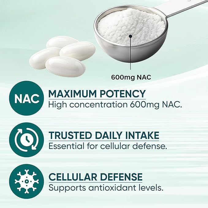 NAC 600mg Softgels with NAD+ C - Mct Oil Coconut 评论和价格