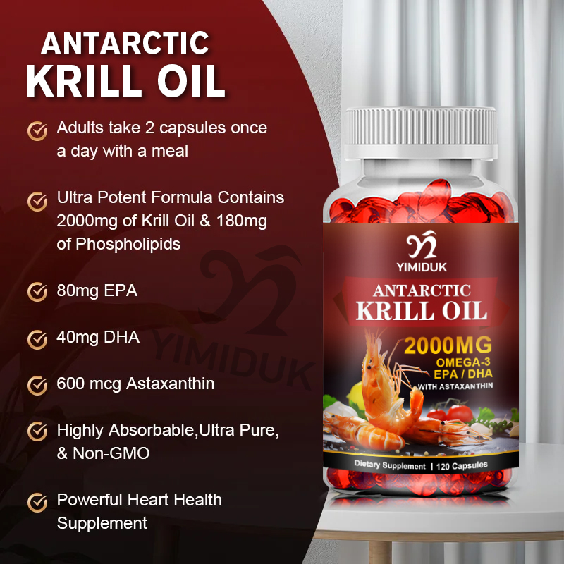 Antarctic Krill Oil 2000mg 120 - Krill Oil Supplement 评论和价格