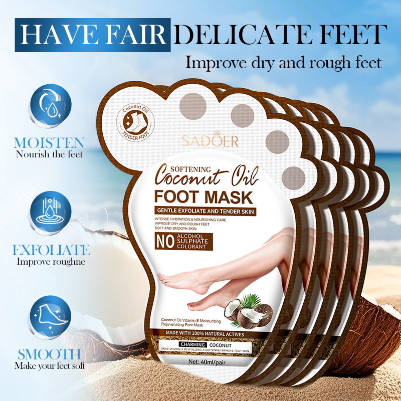 SADOER Coconut Foot Mask Moist - Mct Oil Coconut 评论和价格