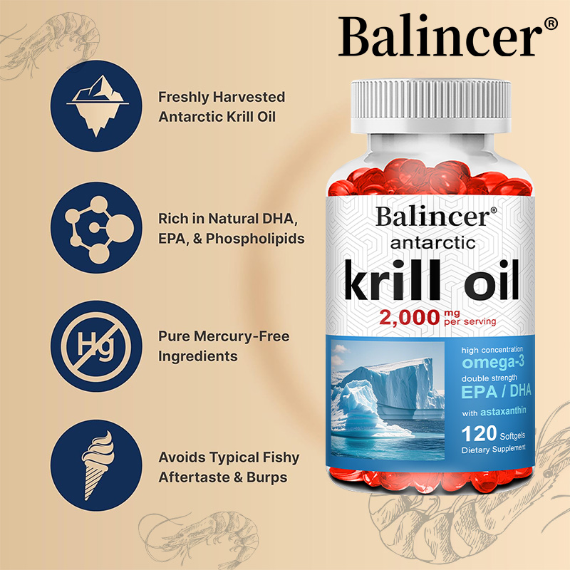 Antarctic Krill Oil 2000mg Sup - Krill Oil Supplement 评论和价格